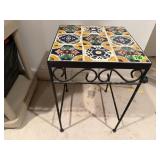 Tile side table