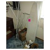 Clothes hanger, shoe rack, irons and ironing