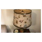 Lamp with Nautical lamp shade, Smallwood stand