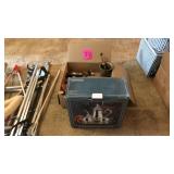 Silverplated candelabras and serving dishes, with