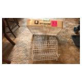 Wire racks and box fan