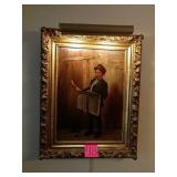 Shoe shine boy lighted print