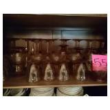 Amber depression glassware