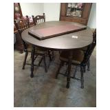 Dinette set with four chairs