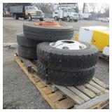 Pallet of 5 Tires(2-10R22.5) & (3-11R22.5)