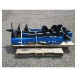 Giyi Skid Steer mount Post Hole Digger with 8', 12', & 16' Auger bits