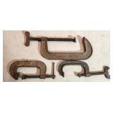 antique C clamps