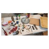 tray with random items