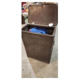 hamper with rags