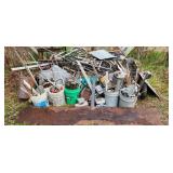 scrap iron pile