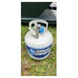nearly full LP gas tank
