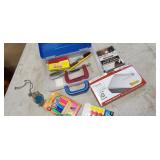 markers, envelopes, case,