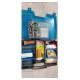 fishing items and box