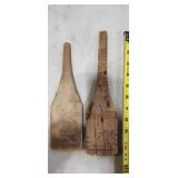 small wooden carved spatula/mixers