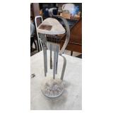 solar wind chimes on stand