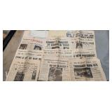 newspapers of Elvis, RFK, JFK and more
