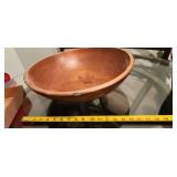 15" wooden bowl
