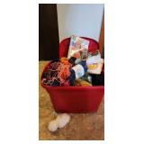 tote, lid, yarn