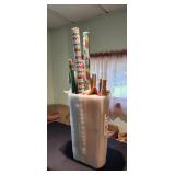 wrapping paper and container