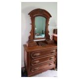 dresser and mirror