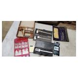 calipers, radius guage, machining tools