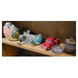truck, animal and bird figures