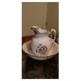 antique pitcher and bowl