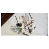 cannon barrels, dipper, mini license plate