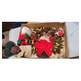 Christmas wreath and bears