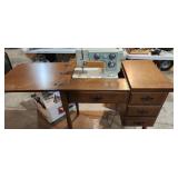 sewing machine and cabinet