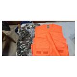 hunting vest and camo shirt
