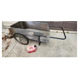garden cart and gas can
