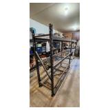 two sets of heavy duty shelves