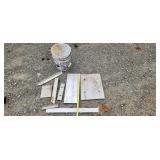 aluminum pieces and bucket
