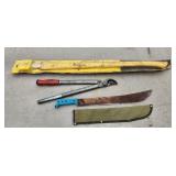 lopper and machete, new handle