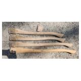 four new axe handles