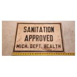 steel sign