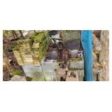 variety of cement blocks, bricks, flu blocks