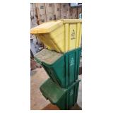 recycling bins