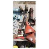 hitch, funnels, casters, tools