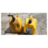 two fuel cans