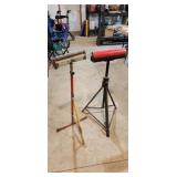 two rollers on stands