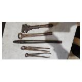 forge tongs, wrench