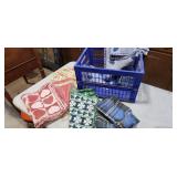 collapsable crate with table covers