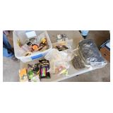tote and fishing supplies