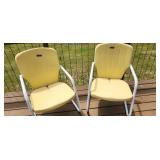metal chairs