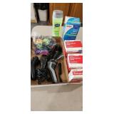 clippers, gauze pads