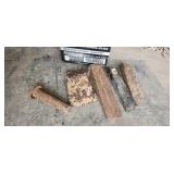 wedges, axe head, pin