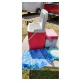 coolers, ice packs