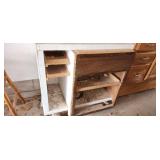homemade workbench on wheels